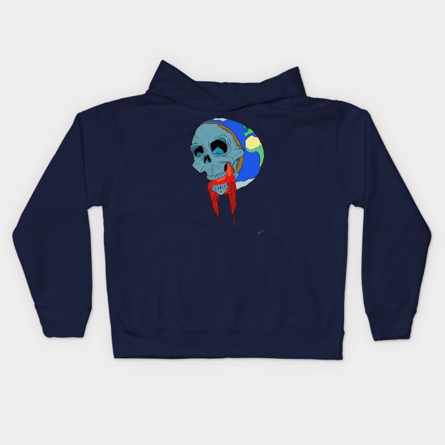 Dying earth Kids Hoodie by Corey Has Issues